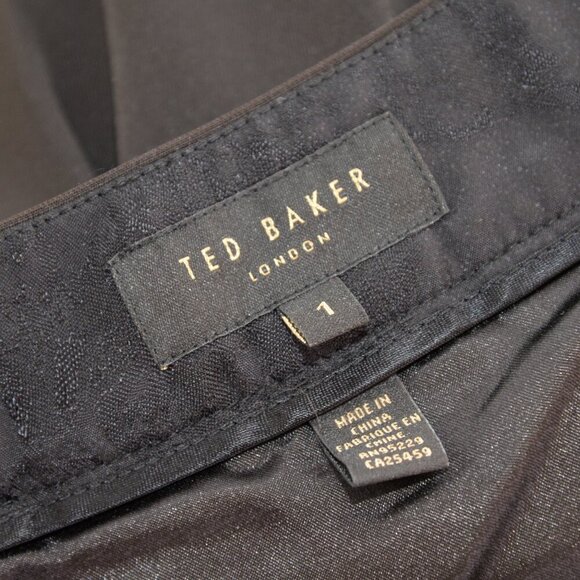 Ted Baker London Udiya Women's Black Pleated Skirt Sz S - Picture 4 of 8